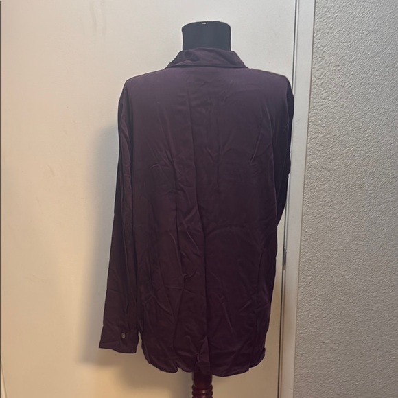 J. Jill Purple Button Down Shirt Top - Picture 6 of 8